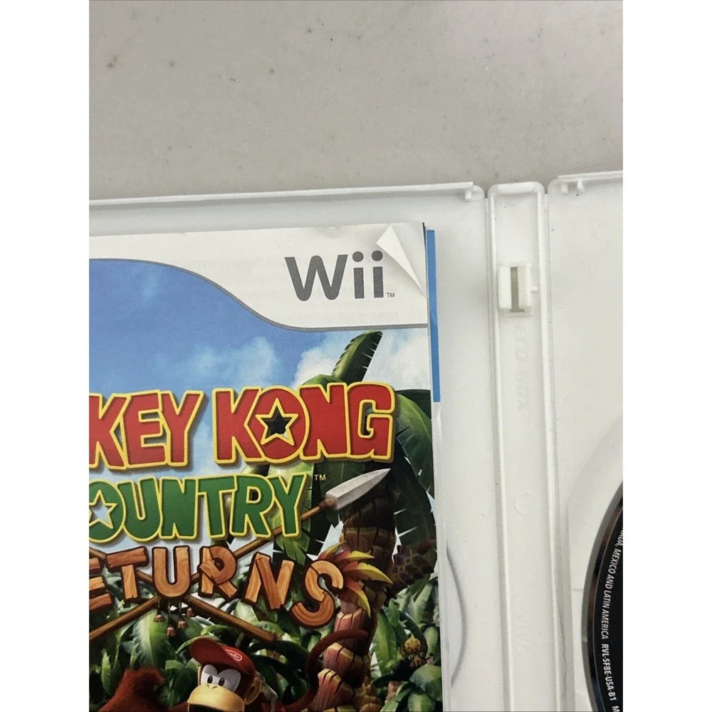 Donkey Kong Country Returns Wii CIB Nintendo Wii 2010 Complete w Reg Card B